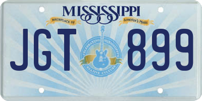 MS license plate JGT899