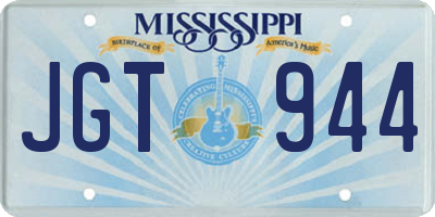 MS license plate JGT944