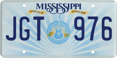 MS license plate JGT976