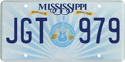 MS license plate JGT979