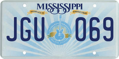 MS license plate JGU069