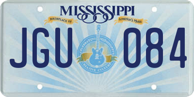 MS license plate JGU084