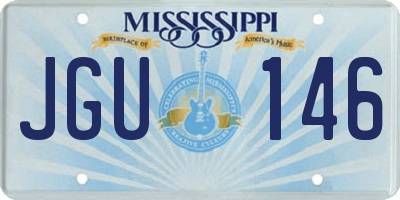 MS license plate JGU146