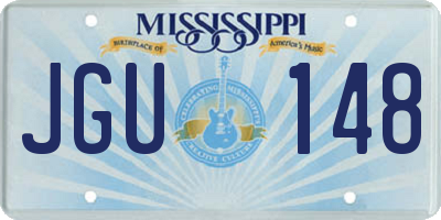 MS license plate JGU148