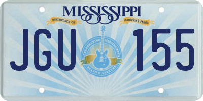 MS license plate JGU155
