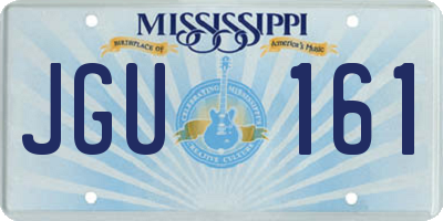 MS license plate JGU161