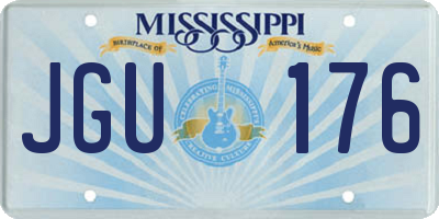 MS license plate JGU176