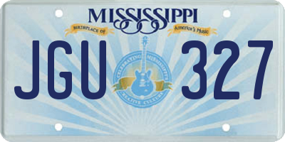 MS license plate JGU327