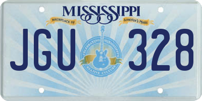 MS license plate JGU328