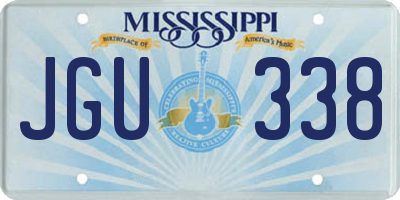 MS license plate JGU338