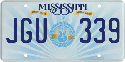 MS license plate JGU339