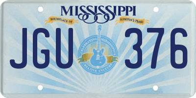 MS license plate JGU376