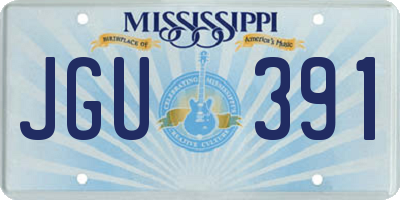 MS license plate JGU391