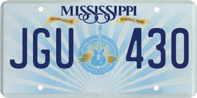 MS license plate JGU430