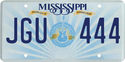 MS license plate JGU444