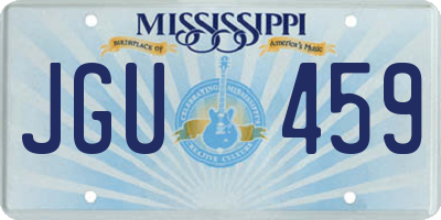 MS license plate JGU459