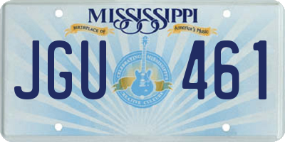 MS license plate JGU461