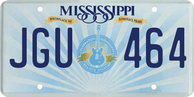 MS license plate JGU464