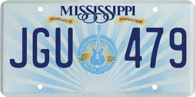 MS license plate JGU479