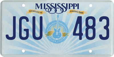 MS license plate JGU483