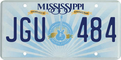 MS license plate JGU484