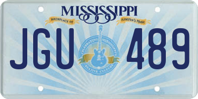 MS license plate JGU489