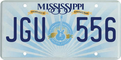 MS license plate JGU556