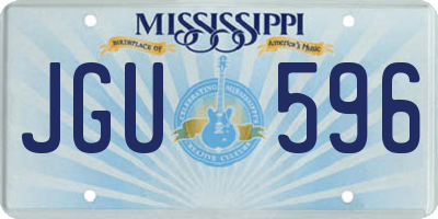 MS license plate JGU596