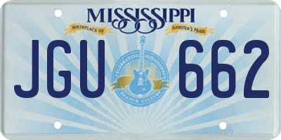 MS license plate JGU662