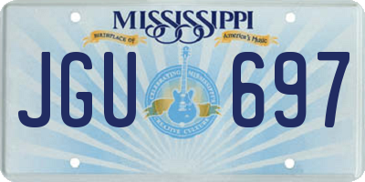 MS license plate JGU697