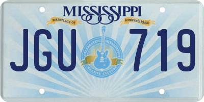 MS license plate JGU719