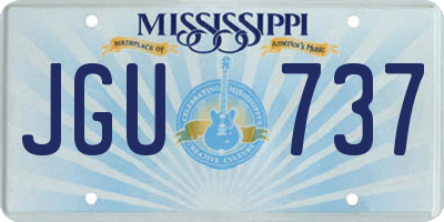 MS license plate JGU737