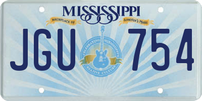 MS license plate JGU754