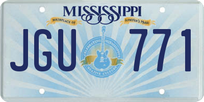 MS license plate JGU771