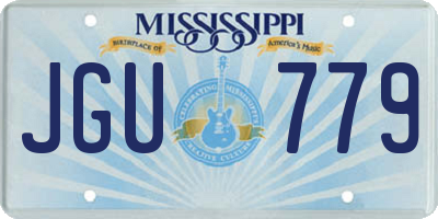 MS license plate JGU779