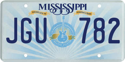 MS license plate JGU782