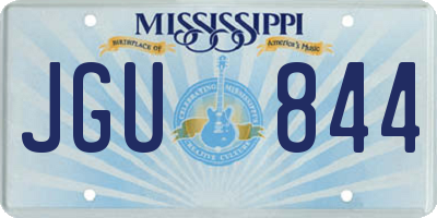 MS license plate JGU844