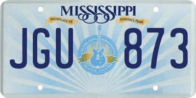 MS license plate JGU873