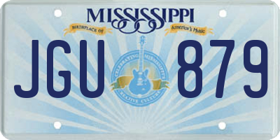MS license plate JGU879