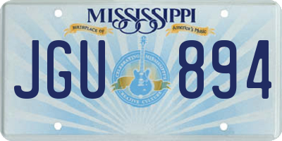 MS license plate JGU894