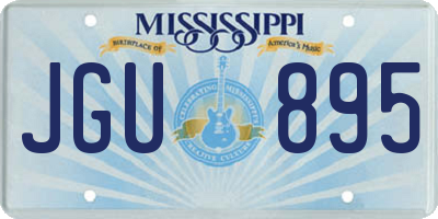 MS license plate JGU895