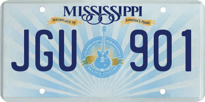 MS license plate JGU901