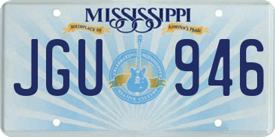 MS license plate JGU946