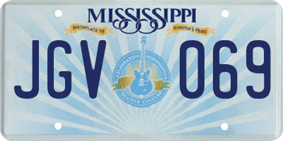 MS license plate JGV069