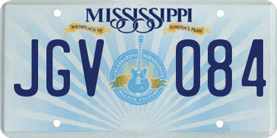 MS license plate JGV084