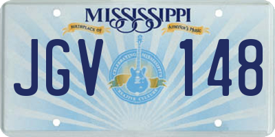 MS license plate JGV148