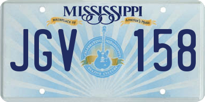 MS license plate JGV158