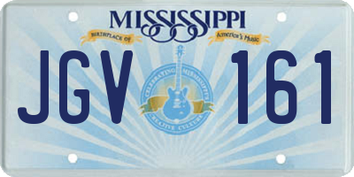 MS license plate JGV161