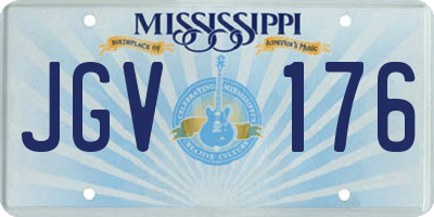 MS license plate JGV176