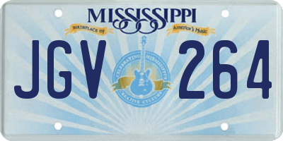 MS license plate JGV264